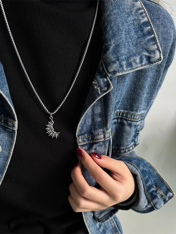 Sun & Moon Necklace Set
