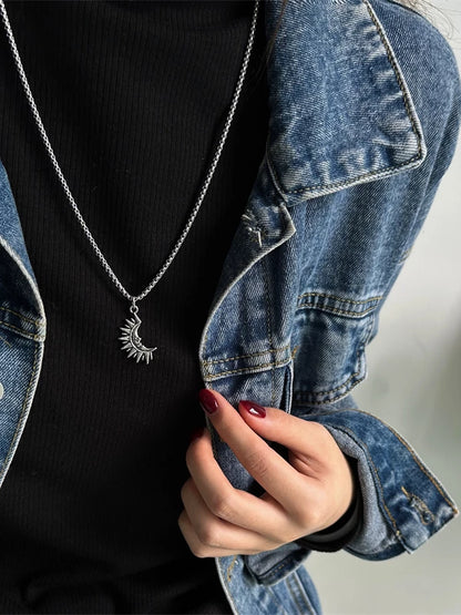 Sun & Moon Necklace Set