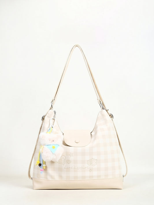 Lucky Girl Gingham Convertible Bag