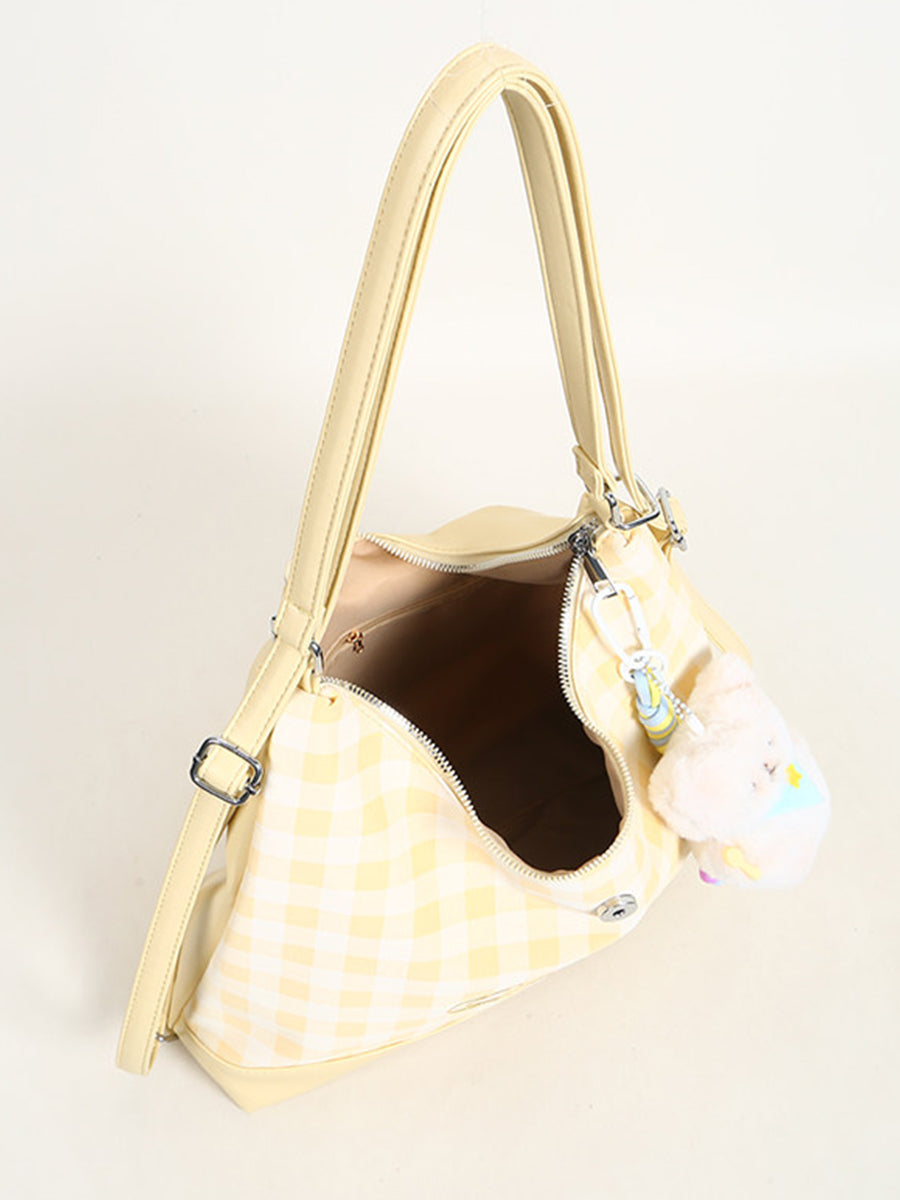Lucky Girl Gingham Convertible Bag