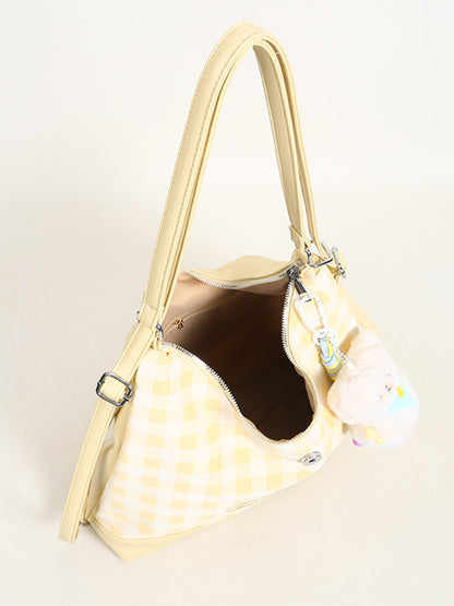 Lucky Girl Gingham Convertible Bag