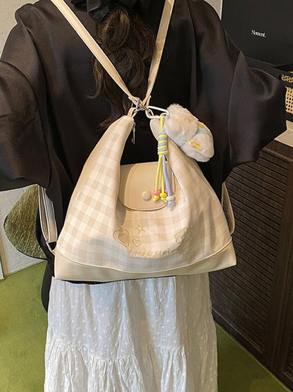Lucky Girl Gingham Convertible Bag