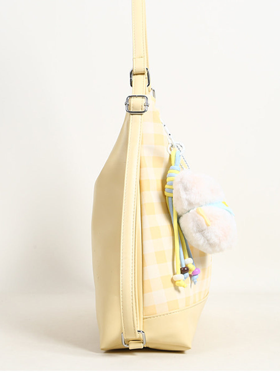 Lucky Girl Gingham Convertible Bag