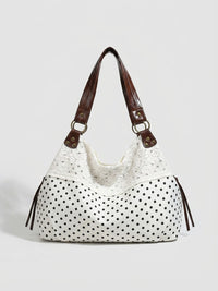 White Bag (Black Polka Dots)