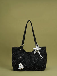 Black + 2 FREE Bag Charms