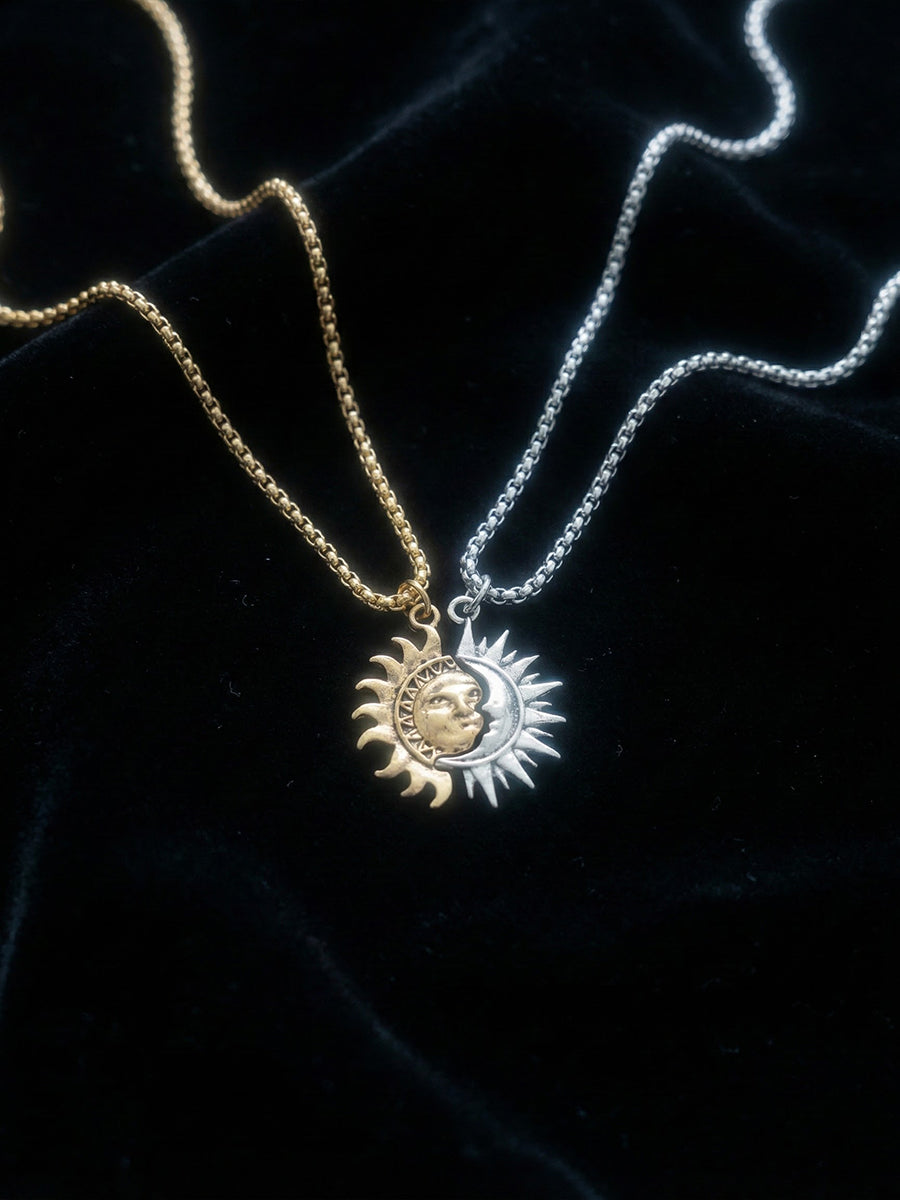 Sun & Moon Necklace Set