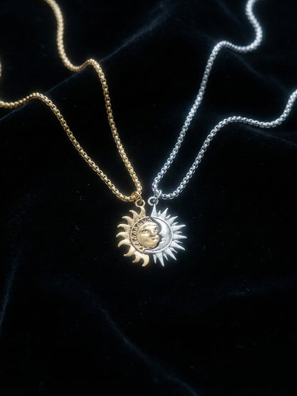 Sun & Moon Necklace Set